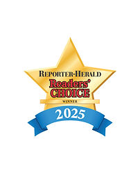 2025 Reporter-Herald Readers' Choice Winner award badge for JD's Collision Repair